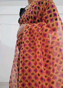 Colorful Geometric Print Dupatta