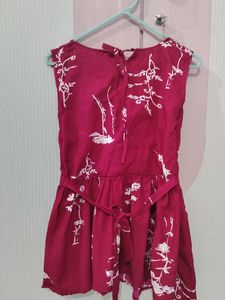 Cute Floral Dress type short kurti