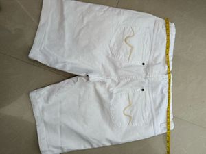 White Denim Shorts