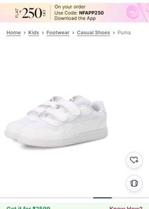 Puma White Sneakers Kids