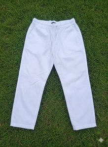 White Casual Pants