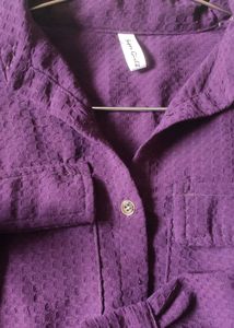 Purple Cropped Blouse