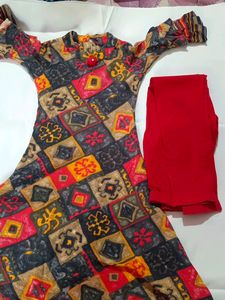 Girls Frock Suit With Leggings