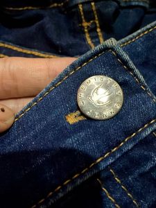 Denim A-Line Mini Skirt