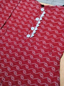 Red Ikat-Inspired Button Up. TODAY DEAL 👍👌