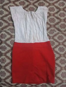 Cute Red &amp; White Dress