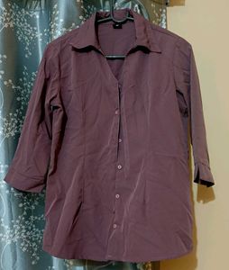 Vintage Style Plum Blouse