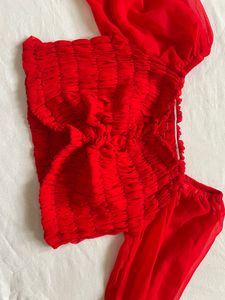 Beautiful Red Crop Top