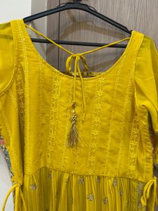 Yellow Embroidered Kurta Set