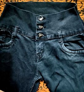 Black Jeans Three Buttons