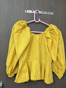 New Athena Branded Flare Sleeve Top Size M