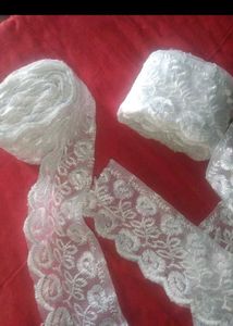 white embroidery Lace 🤍🏵️🍀