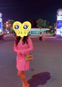 Pink Long Sleeve Mini Dress