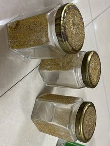 Glass Jar With Tray