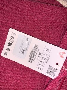 ZARA textured bandeau midi dress