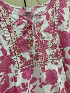 Frock suit Pink Color With Palazzo Set