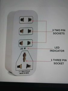 3+1 Multi Plug Adapter - India Made