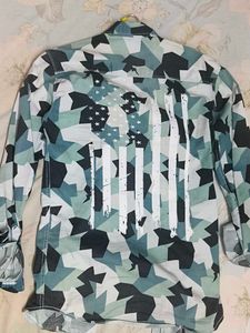 Green Pattern Shirt