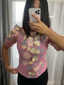 Floral Embroidered Top