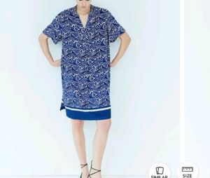 H&amp;M Blue Print Dress