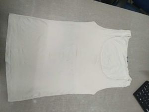 ZARA Basic White Double Layered Tank Top