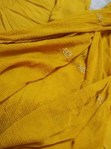 Elegant Yellow Embroidered Kurta Set With Dupatta