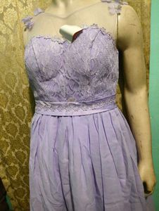 Lavender Lace Mini Dress free delivery