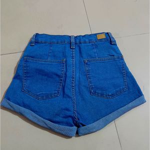 Blue Denim Shorts