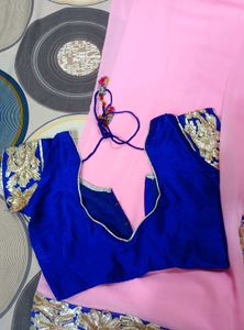 Baby Pink Saree For Women&#39;s