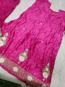 Pink Embroidered Salwar Kameez Suit