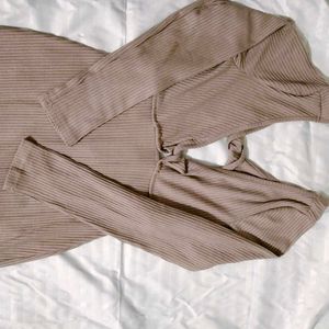 Stylish Brown Knit Dress