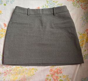Gray Mini Skirt