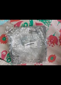 Grey Net Fabric - New with Tag