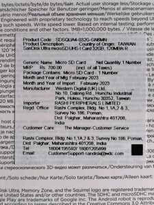 SanDisk Ultra microSD UHS-I Card 32GB, 120MB/s R