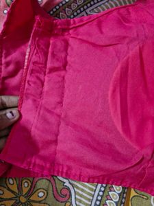 Fuscia Pink Sleeveless Blouse
