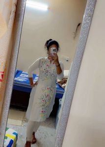 Floral Print Kurta
