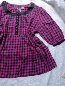 Plaid Short Tunic 🖤