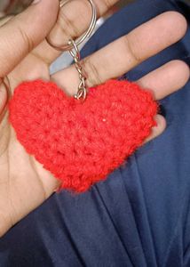 cute handmade crochet keychain