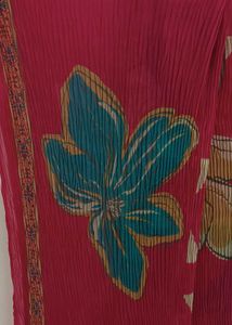 Floral Pink Print Dupatta