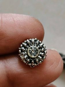 Black Metal 2 Bangle And 1 Nose Stud