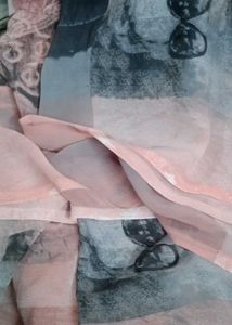 Abstract Pink & Gray Fabric