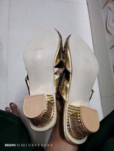 Gold Embellished Heels
