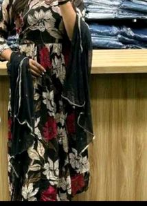 Soft rayon Black Dupatta 💥