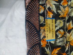 Sworaski Less Border Printed Sarees