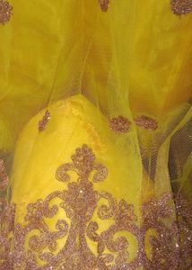 Elegant Yellow Embroidered Ethnic Gown