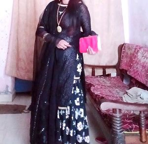 Boutique Design  Heavy Shrara With Sequence  Kurti