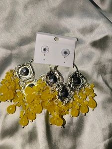 Yellow Peral Earings