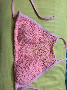 Halter Neck Tie Up Beach Top