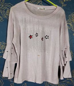 Peach Color Top From Miss Zara