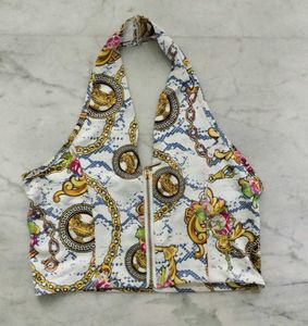 Pinteresty Patterned Halter Top
